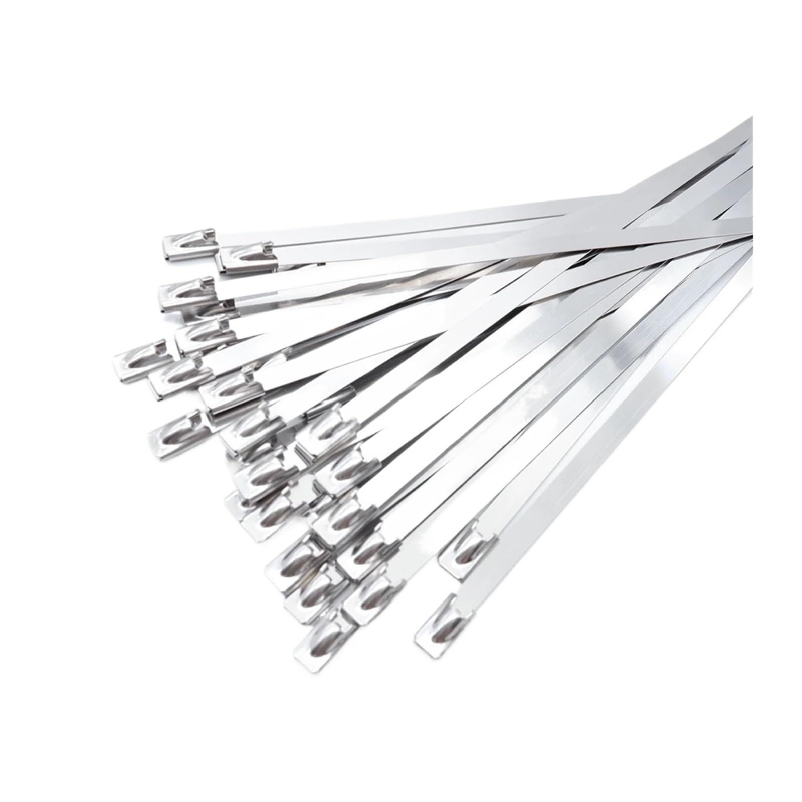 Fascette fermacavi metalliche in acciaio inossidabile da 50 pezzi, fascetta fermacavi autobloccante larghezza 4,6 mm, organizer per supporti fermacavi multiuso(4.6x1000mm)