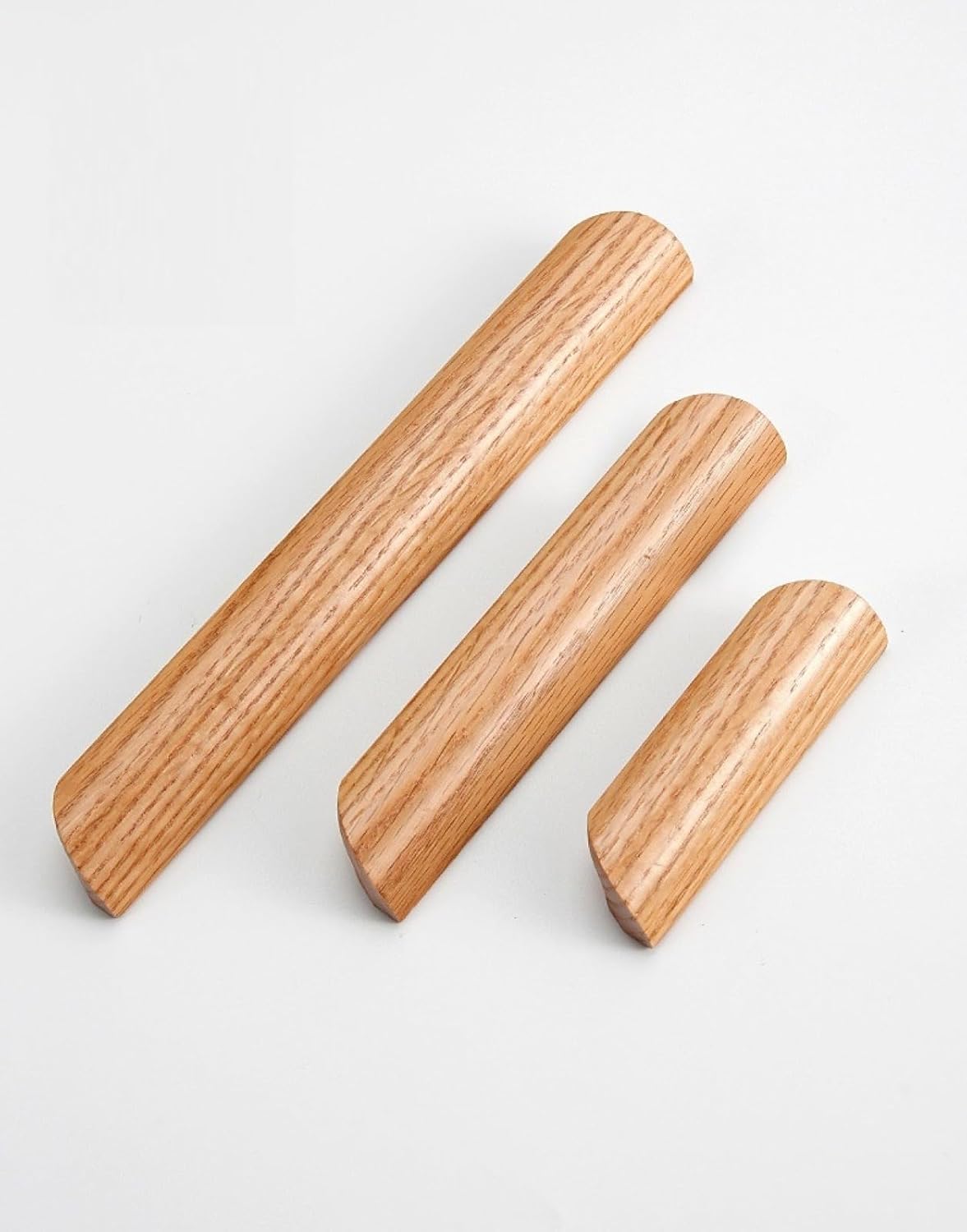 Dressing Table Drawer Handle Solid Wood Handles,Log Cabinet Doors, Wardrobe,Wooden Door,Oak,192mm,2 Pack(8 Pack,320mm)
