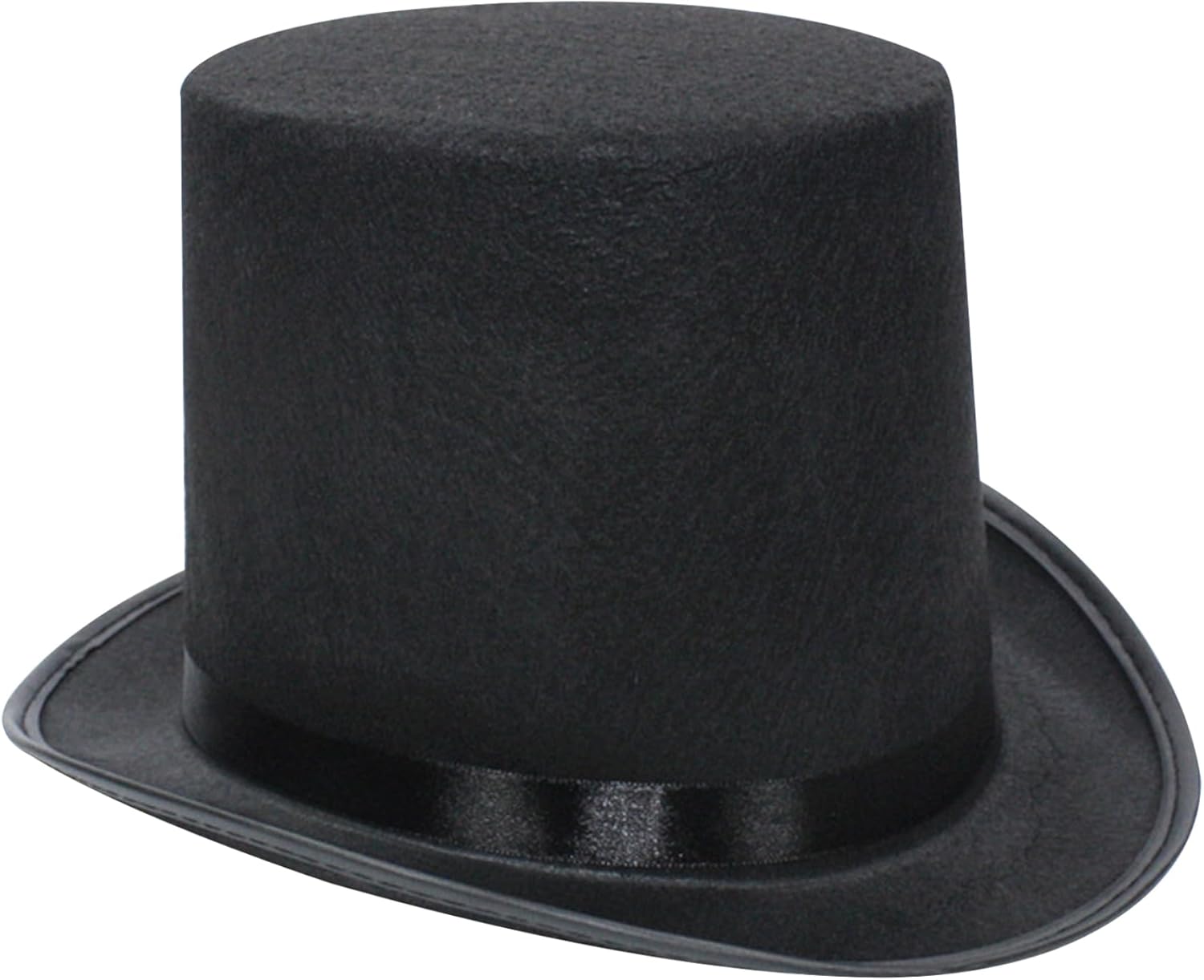 Kids Top Hat - 4 Inch Tall Black Felt Magician Hat, Funny Costume for Halloween Show Cosplay