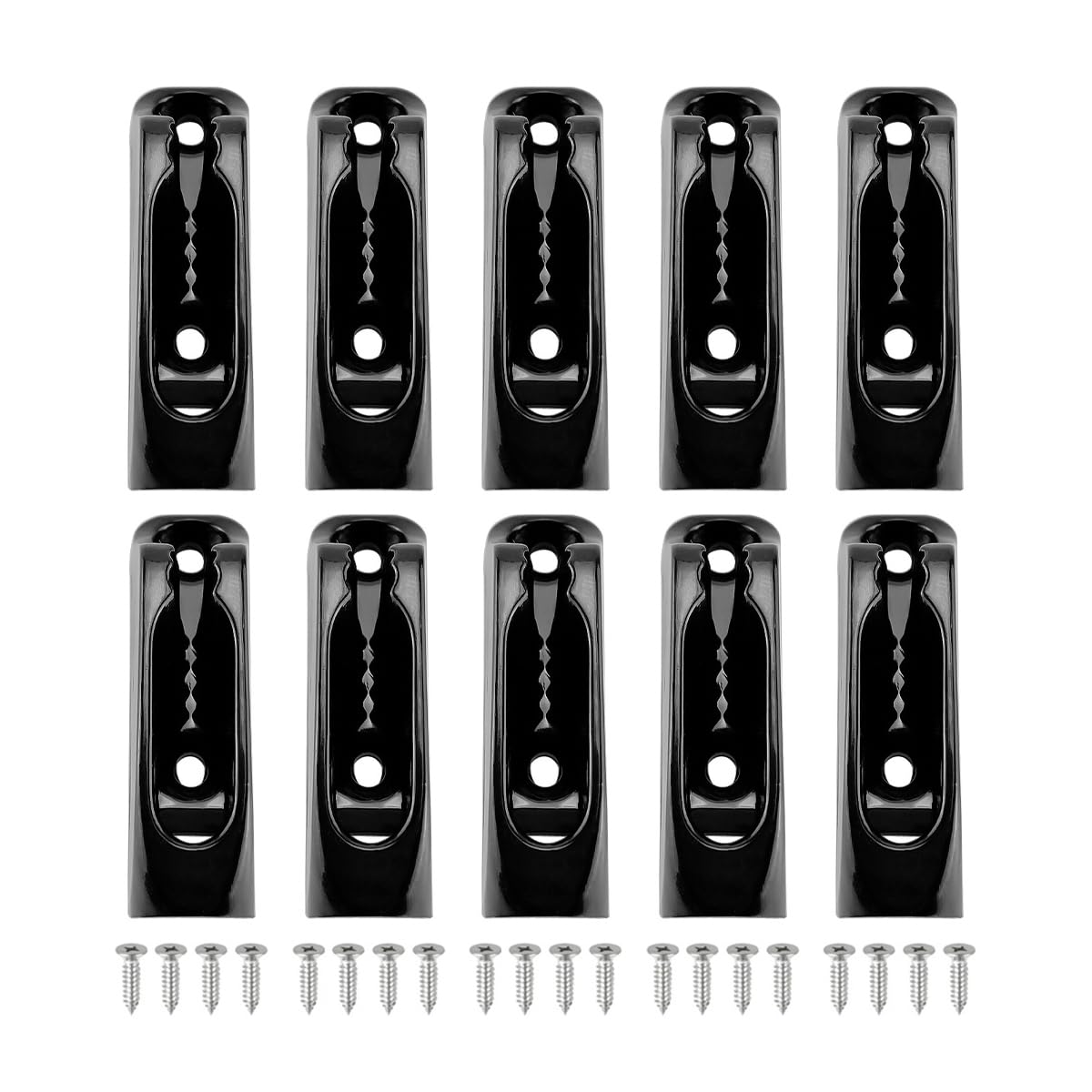 ZONADAH 10 Pcs Rope Cleat Nylon Cleat Self-lock Rope Cord Tensioner Runner Rope Clam Cleat Cord Lock for Outdoor Safety Canoeing Kayak Surfing Boat Accessories