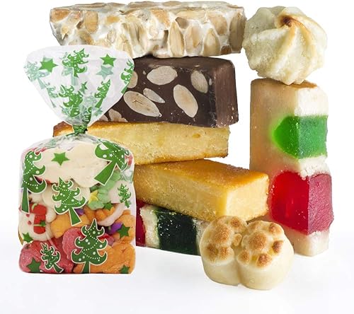 Miniatura 5 de VEYLIN 120 bolsas de celofán de Navidad, bolsas de dulces de celofán de Navidad con lazos para recuerdos de fiesta de vacaciones