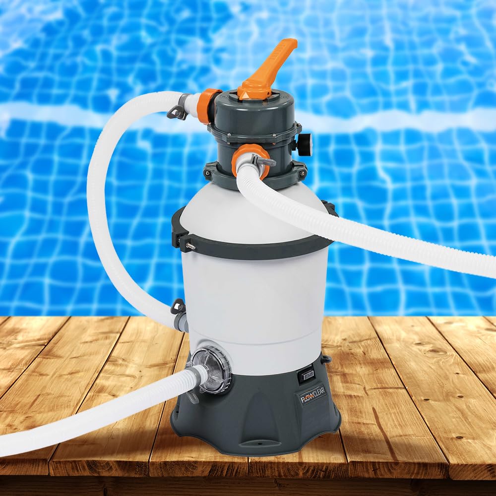Bestway 58515 Filtre à Sable 2,006 M3/H, Pompe 90 W, Pré-Filtre