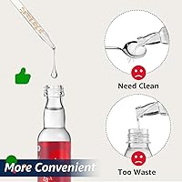 Vista 13 de Pipetas con cuentagotas de vidrio compatibles con SodaStream Bubly Bubbly Drops sabores para accesorios Soda Stream (blanco, 3 unidades)