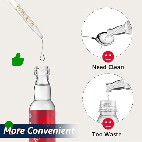 Miniatura 13 de Pipetas con cuentagotas de vidrio compatibles con SodaStream Bubly Bubbly Drops sabores para accesorios Soda Stream (blanco, 3 unidades)
