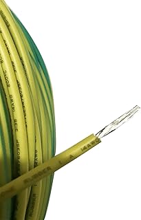 Cable multiconductor para paisajismo exterior, Cable de alimentación de iluminación cuadrado de 2 mm, cable de conexión a tierra con conductor estañado y revestimiento de silicona de color amarillo ve