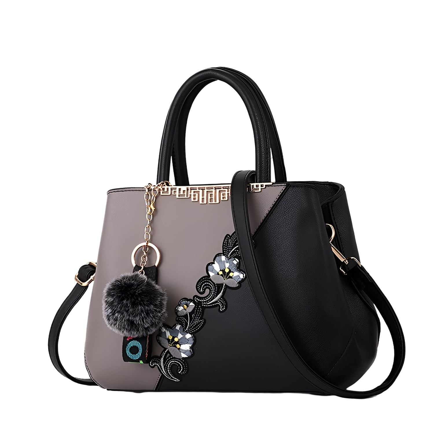SYG Women Stylish Handbag – Medium Soft Tote with Zipper Closure & Multi-Pocket Interior-image-10