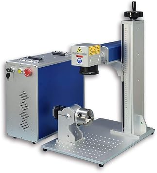 US Stock 60W Fiber Laser Engarver Machine MOPA JPT M7 Fiber Laser Marking Engraveing Machine with 175175mm lens and 80mm Rotary Chuck Mopa Marker Class 1 Laser Output Power 0.39mW