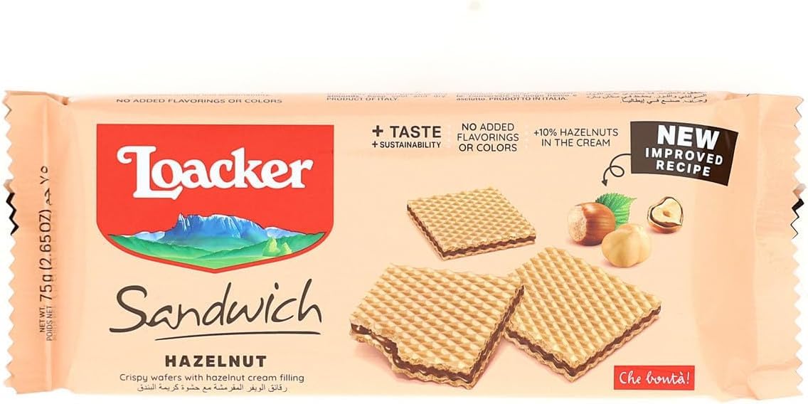 Italian Gourmet Testpaket Wafer Biscotti 24 x 75g Schoko Nuss Vanille Mix