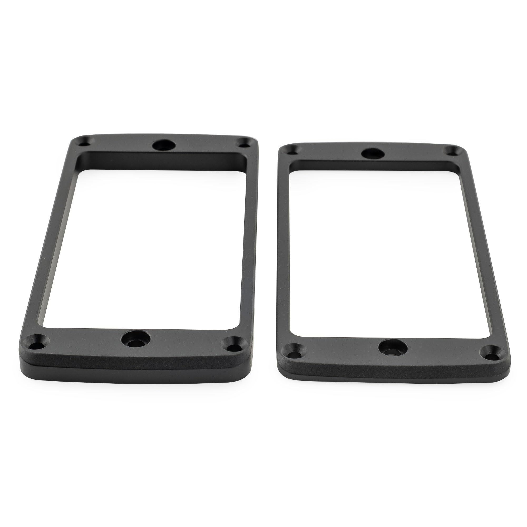 Musiclily Ultra Fondo Piatto Smussato Set Mascherina Pickup Humbucker in Alluminio per Chitarra Elettrica Epi SG, Nero (3mm+5mm)