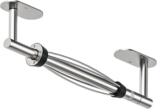 Paper Towel Holder Under Cabinet One Hand Operable, Silver