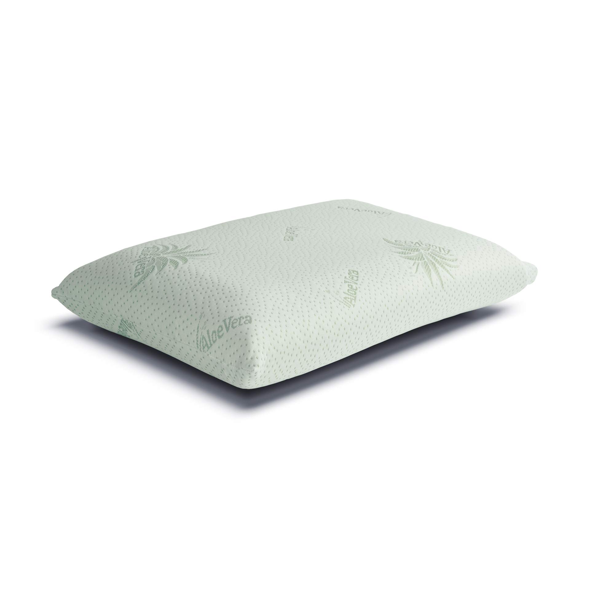 Cortassa - Almohada de espuma viscoelástica con revestimiento de aloe vera, almohada de apoyo suave, cojín para dolor cervical brazos, anatómico, hipoalergénico H15 individual