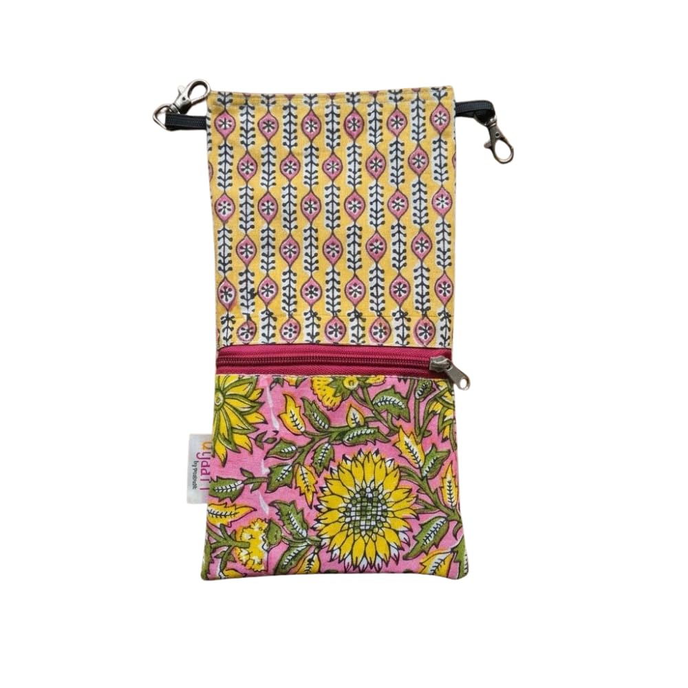 Qyaari Hand Block Printed Chanchi Bag for Women | Cotton Ethnic Potli Pouch | Festive & Indo-Western Accessory-image-41