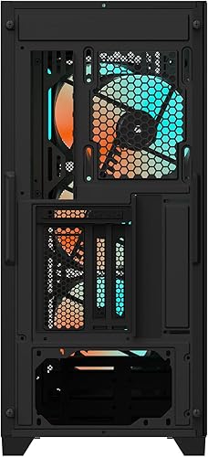 Miniatura 5 de GIGABYTE C301 Glass - Funda negra para juegos de PC de torre media, vidrio templado, USB tipo C, 4 ventiladores ARBG incluidos (GB-C301G)