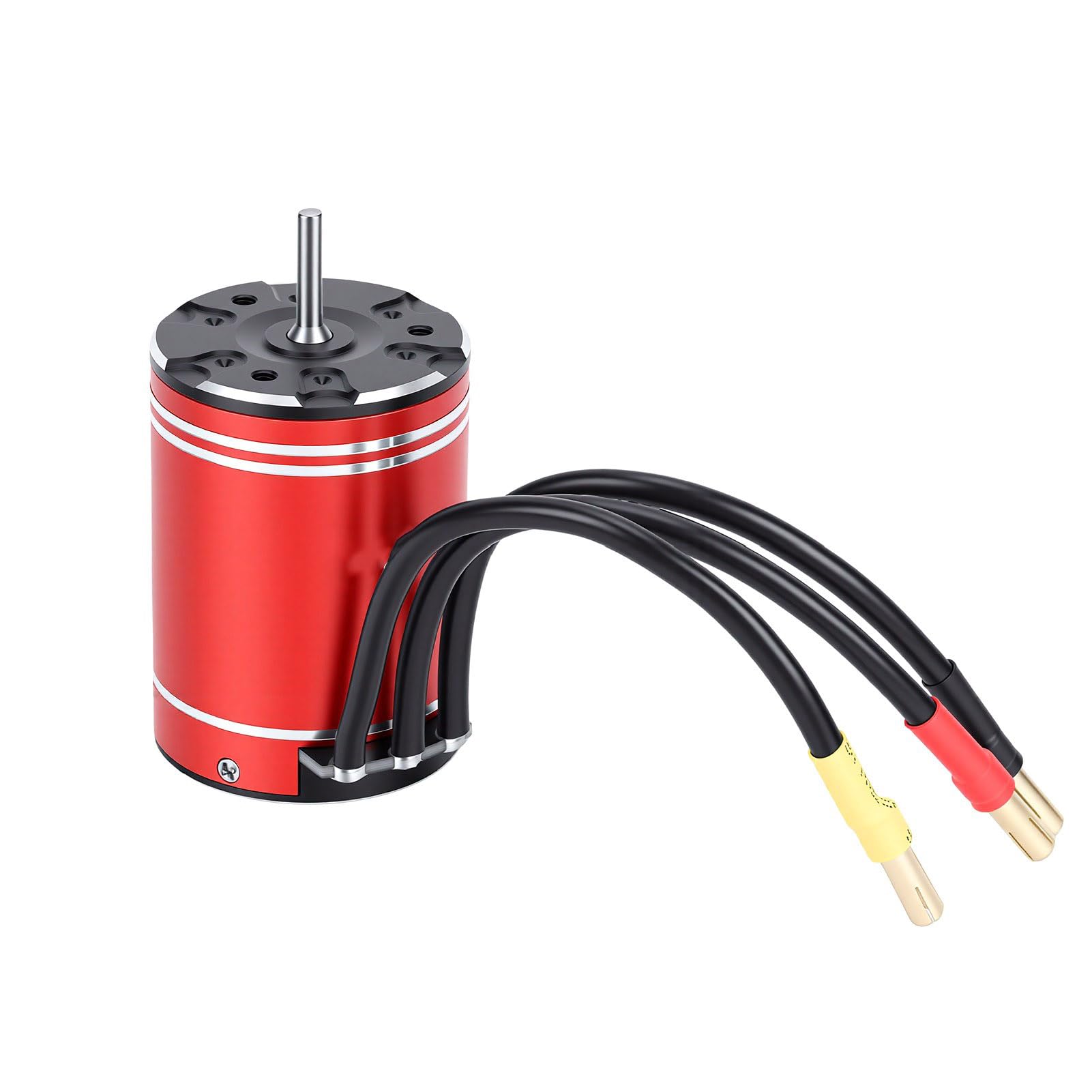 Diyeeni Silnik Bezszczotkowy 3400KV i Regulator ESC 75A, Wodoszczelny, | Zestaw ESC silnika łodzi samochodowej RC, 2-3S Lipo, dla Truggy w skali 1/10 1/8, pasuje do HSP Axial