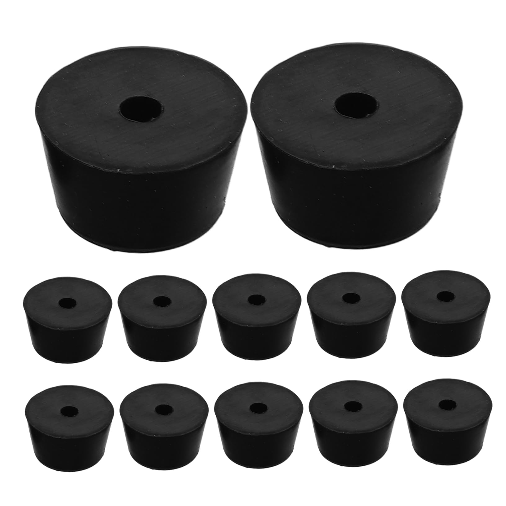 Housoutil 50pcs Silicone Anti Vibration Pads Furniture Leg Floor Protectors Anti Slip Shock Absorption for Chairs Tables Washers