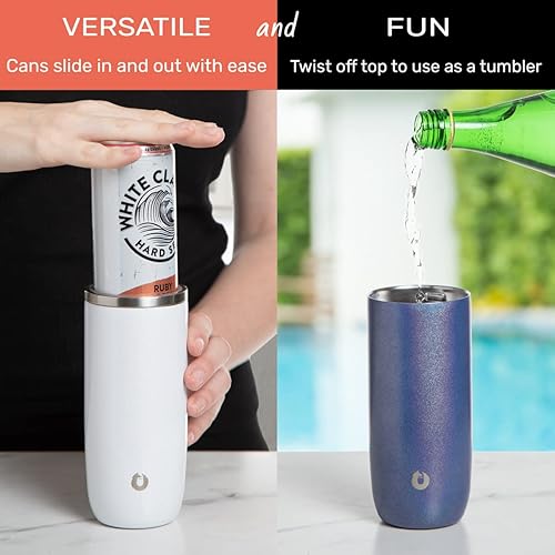 Miniatura 3 de SNOWFOX Insulated Stainless Steel Slim Can Cooler
