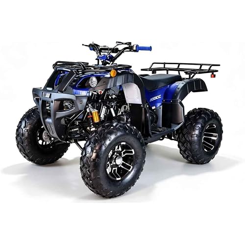 X-PRO COUGAR UT 200 Utility ATV with Automatic Transmission w/Reverse, Electric Start! Big 21"/20" Aluminum Wheels! (Blue)