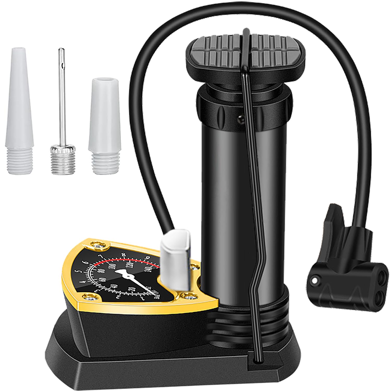 Pompe à Vélo Avec Manometre, 160 PSI Pompe A Velo, Pompes De Sol
