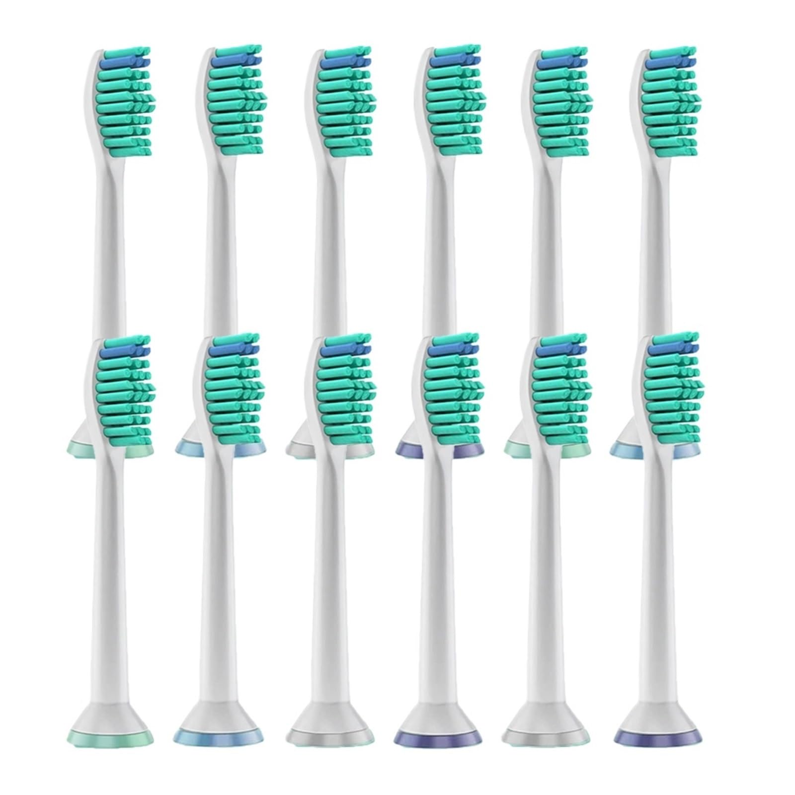 Compatibile con testine for spazzolini elettrici, opzioni di confezioni multiple con setole morbide for una pulizia delicata(12pcs)