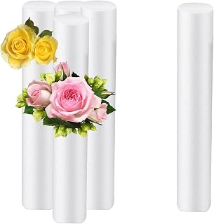 4 PCS Foam Rods for Flower Arrangement, Foam Cylinders for Crafts, White Foam Rods Foam Cylinders for Modeling DIY Crafts and Arts Supplies, 15.7 x 2 Inch