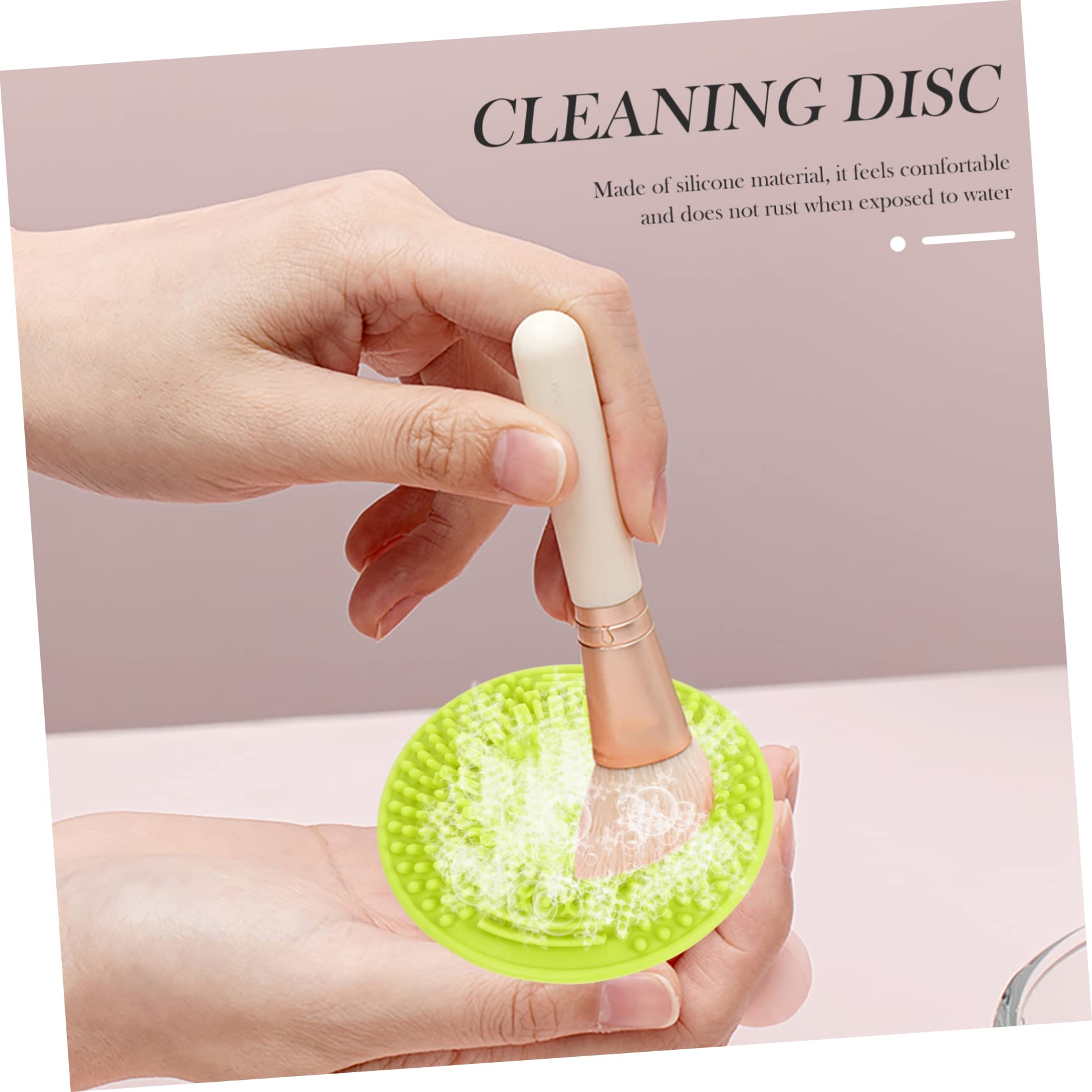 FRCOLOR 15stücke Teiliges Tragbares Silikon Reinigungsset Für Make-up Pinsel Flexibles Reinigungspad Mit Saugnäpfen Für Kosmetikaccessoires Und Makeup Pflege Kreativer Farbe