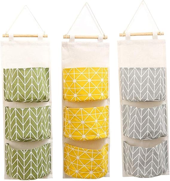 Gumiho Wall Hanging Storage Bag【3PCS】 Waterproof Over Door Closet