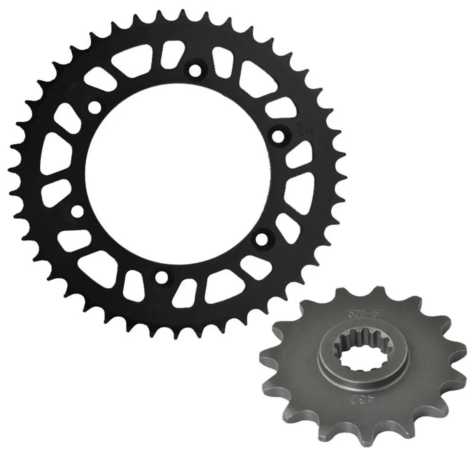 NKURTPC Motorcycle Sprocket Fit For Suzuki DR-Z250 01-07 DR350SE 96-99 DR-Z400S 2000-2018 DRZ400 SM 05-18 520 Front Rear Sprocket Kits(15T.44T.)