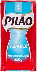 Café Pilão Torrado e Moído Descafeinado Vácuo 250g