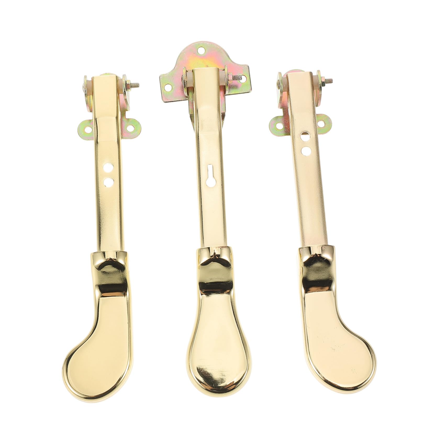 Sustain Pedal für Klavier, 3 Stück-pack, Doppelloch, Metall, Gold