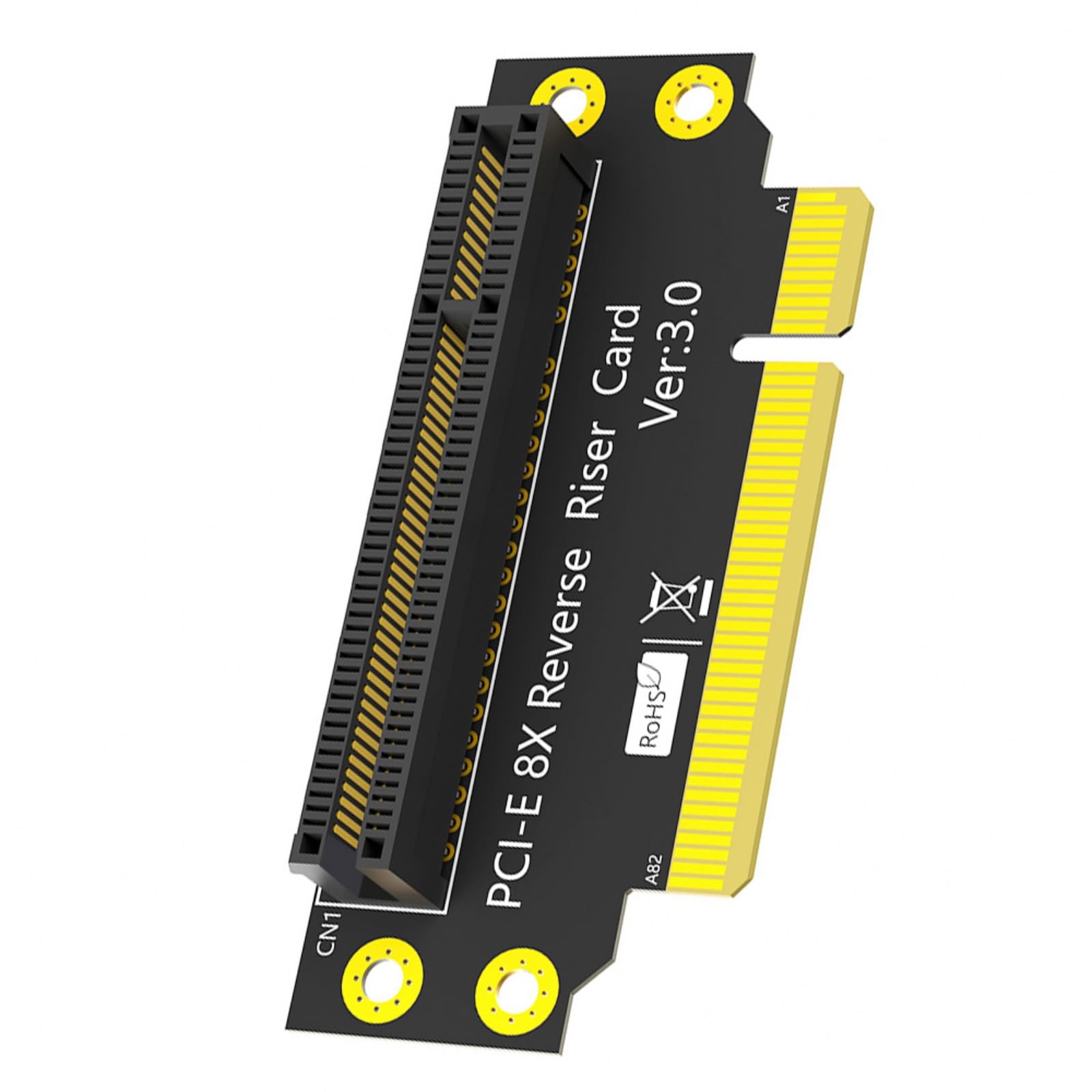 Pcie 5.0 Scheda Riser PCI-E 8X A 90 Gradi - Adattatore Per Server, Desktop,  Mining Bitcoin Adattatore PCI-E 8X