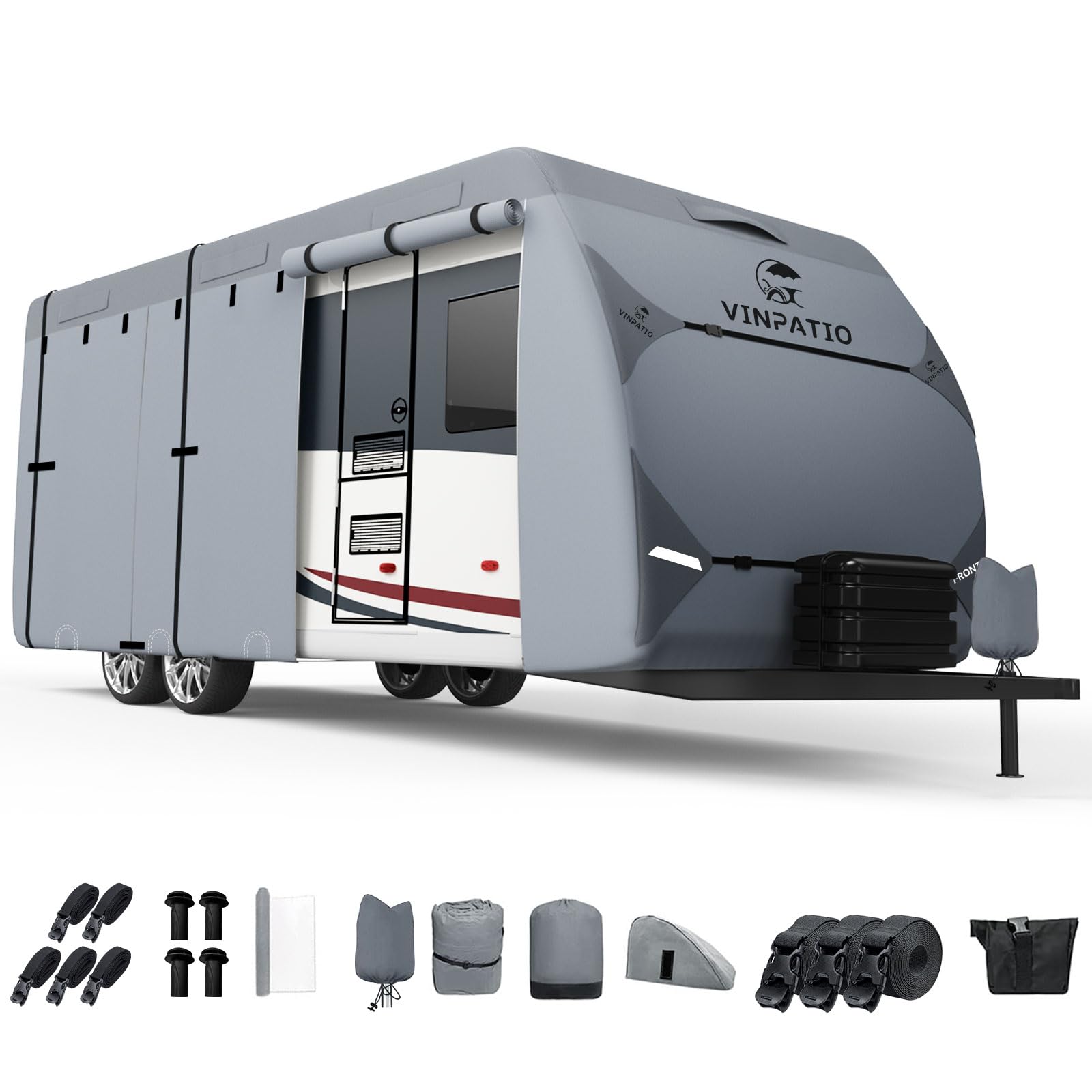 VINPATIO RV Cover 27-30ft: Heavy Duty Travel Trailer Cover, Camper Cover
