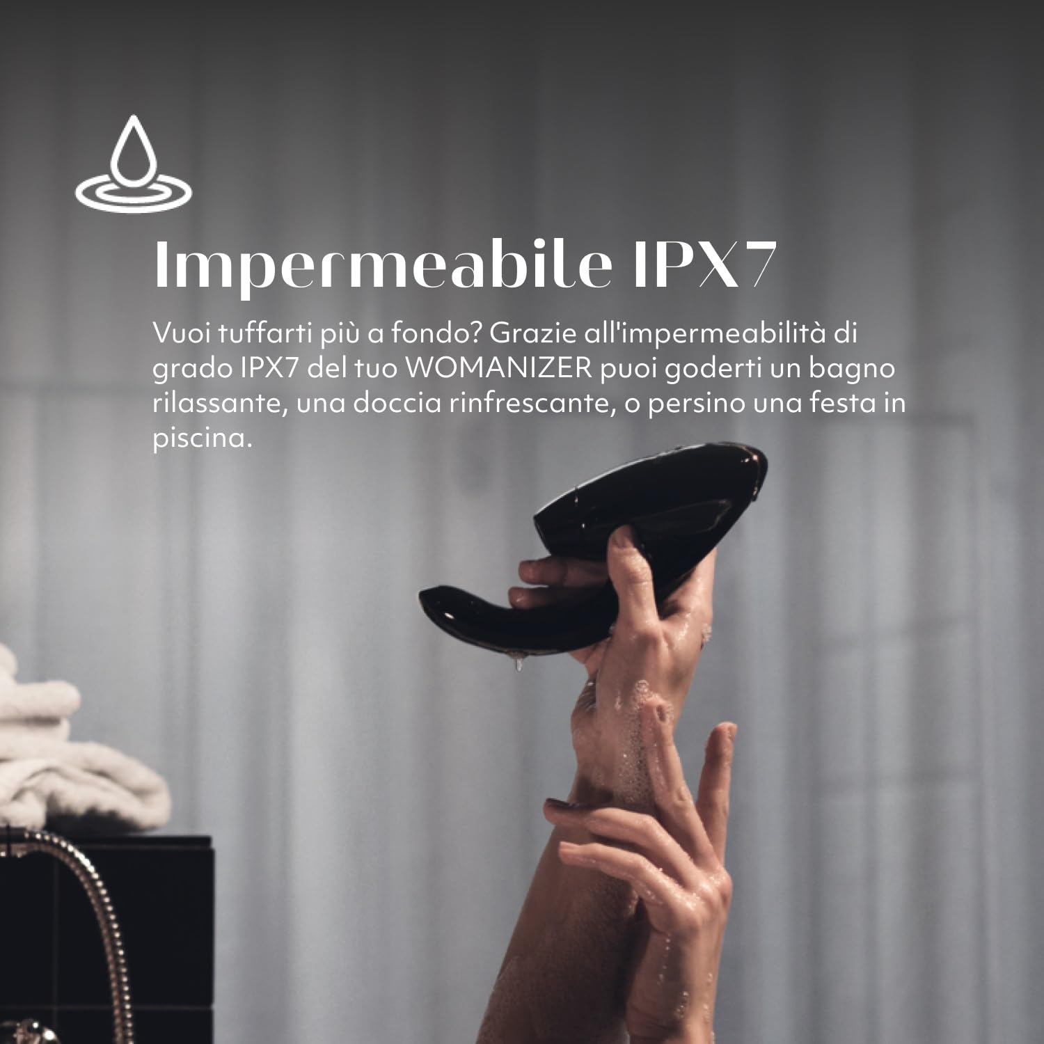 Womanizer InsideOut Vibratore Succhia-Clitoride per Donna - Succhiatore Clitorideo e Stimolazione Punto G - Sex Toy Stimolatore Rabbit - 12 intensità di vibrazione e suzione - Impermeabile