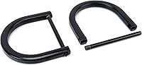 Vista 57 de 4 Piezas Anillos en D de Servicio Pesado Atornillables con Grillete de 1-1/2 Pulgadas Negro Gunmetal Forma de U Anillo D de Repuesto para Bolso