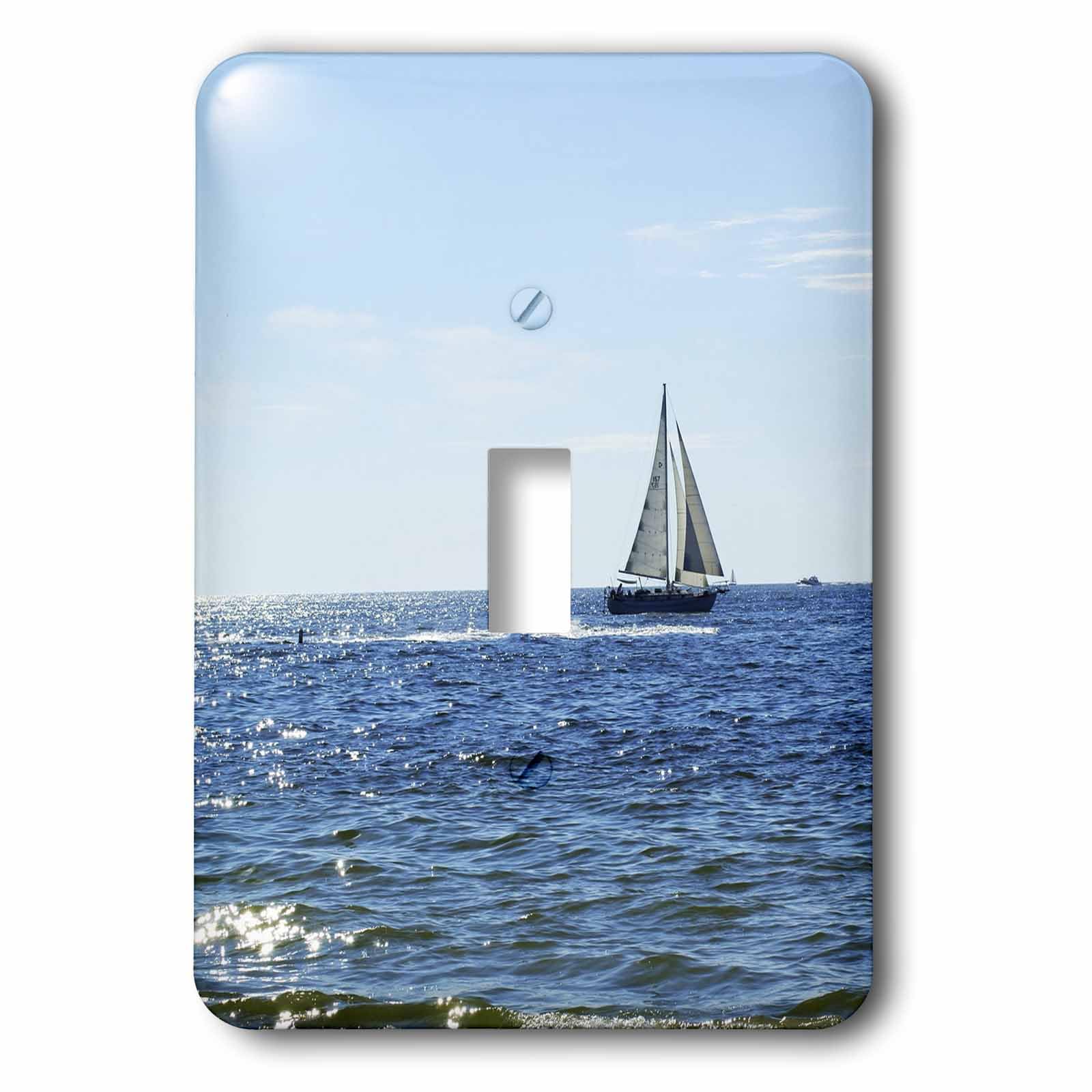 Interrupteur décoratif 3 voiles pour sublimer votre salon marin 3dRose LSP_39050_1