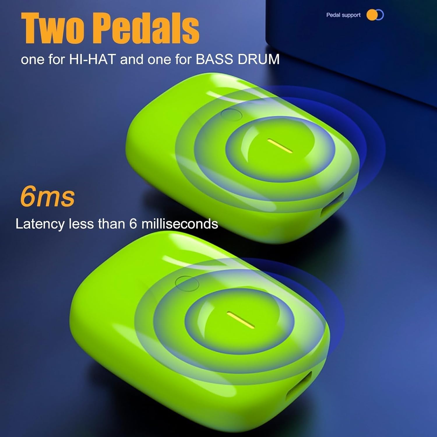 Kit Batterie Électronique Portable Avec Baguettes - Détection Mouvement 3D - Pour Débutants/Enfants