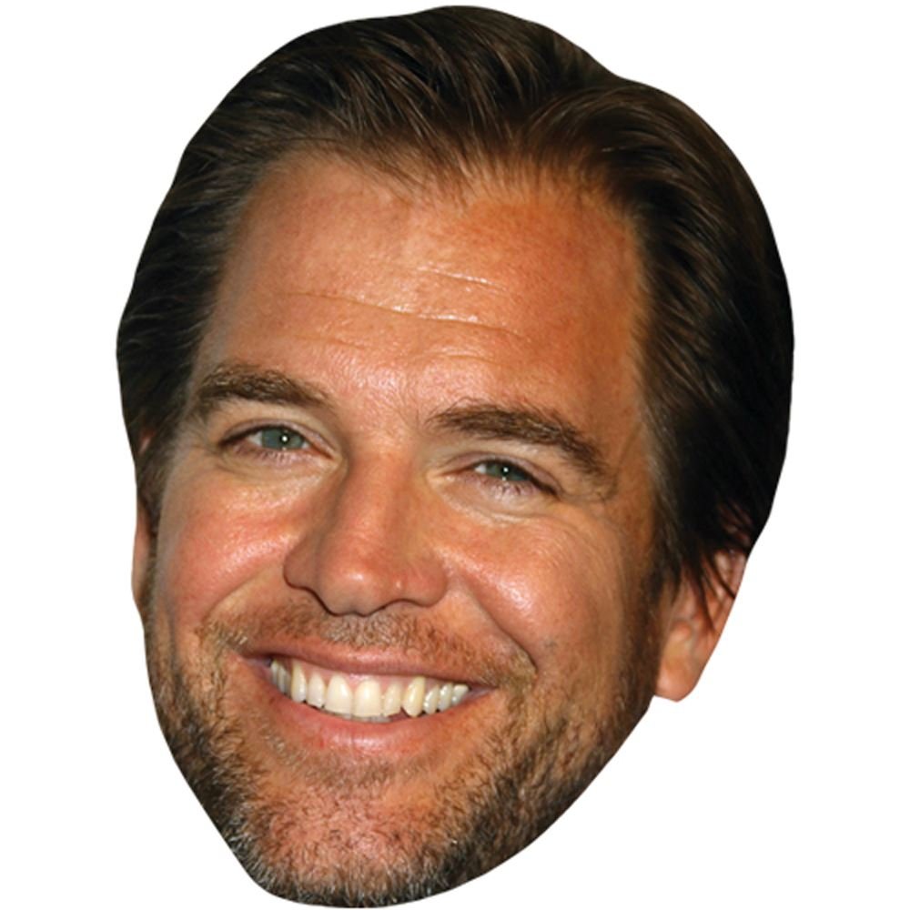 Celebrity Cutouts Lifelike Michael Weatherly Celebrity Mask, Flat Card Face, Fancy Dress Mask