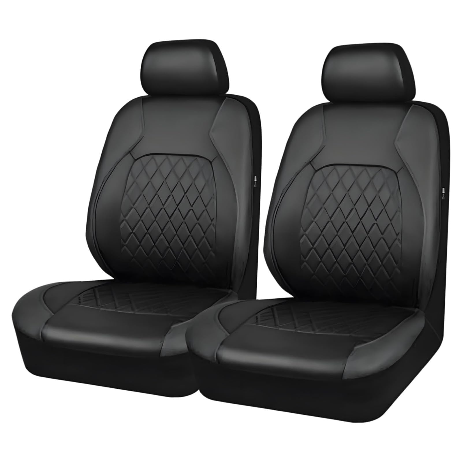 RPGPRLGYO Car Seat Covers, for Benz Klasse C W205 | GLC X253 2016-2025 Front Pair Car Seat Protectors,Anti-Slip All Seasons Faux Leather Interior Accessories