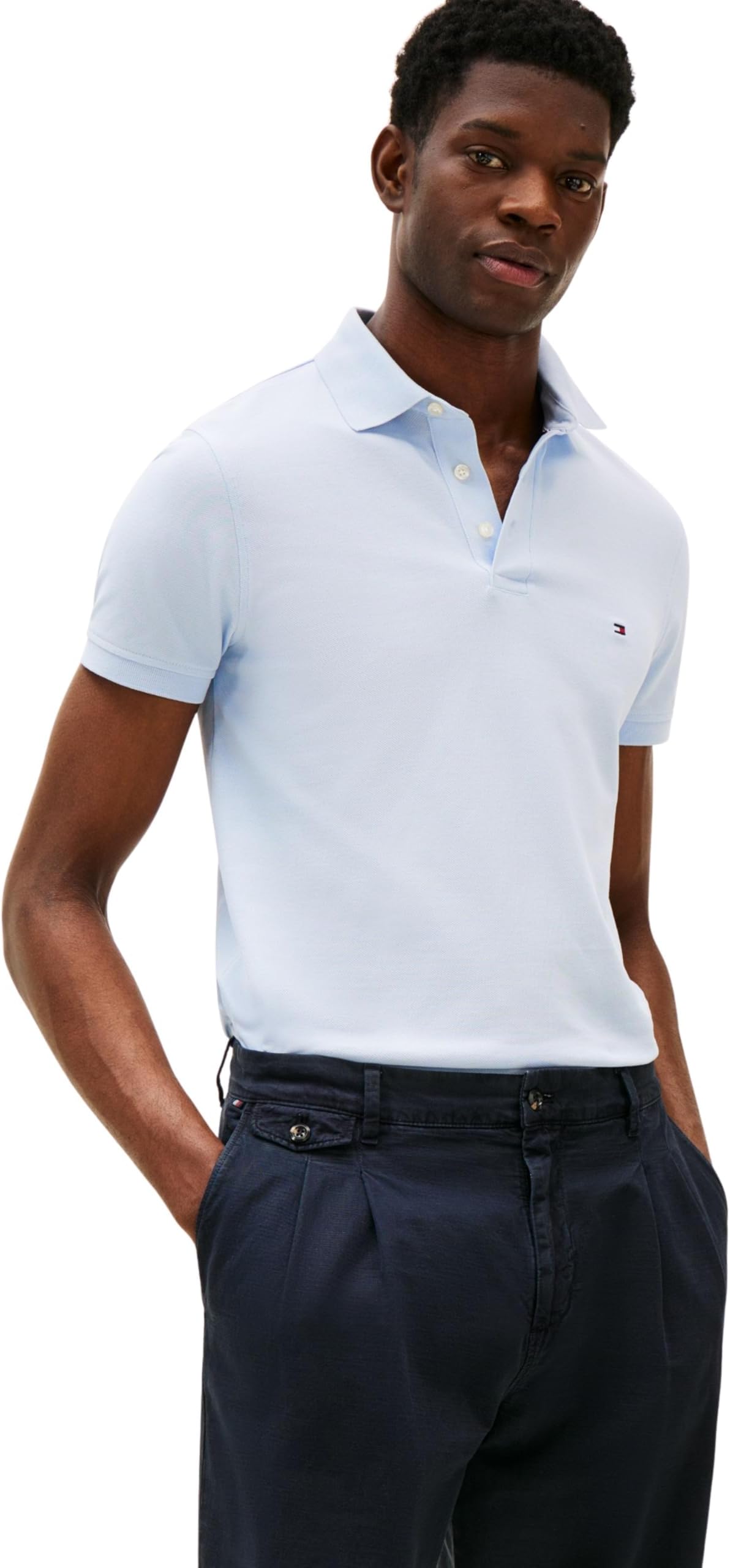 – Men’s Short Sleeve 1985 Slim Fit Polo Shirt
