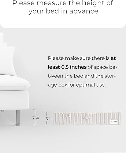 Miniatura 5 de StorageWorks Caja de almacenamiento debajo de la cama con ventana transparente y estructura resistente, contenedores de almacenamiento plegables