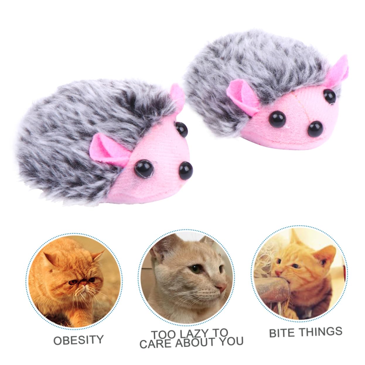 Yardwe 15pezzi Giocattoli Interattivi Per Gatti Peluche Vibranti Giocattoli Educativi e Divertenti Per Compagni Zampe Colori Misti