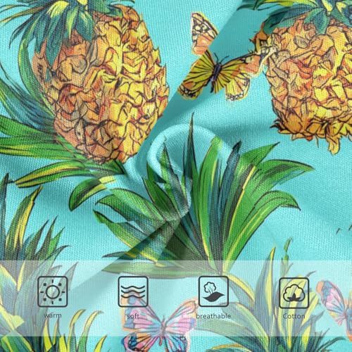 Wusikd Tropical Pineapple Girls' Underwear Cotton Butterfly Girls Briefs Soft Toddler Underwear 2T3