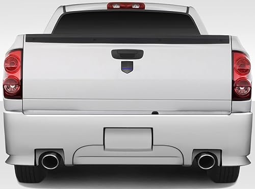 Miniatura 6 de Fit RAM - Emblema de la bandera estadounidense para portón trasero y trasero, ABS compatible con Dodge RAM 1500 2500 3500 2009-2018 (línea azul)