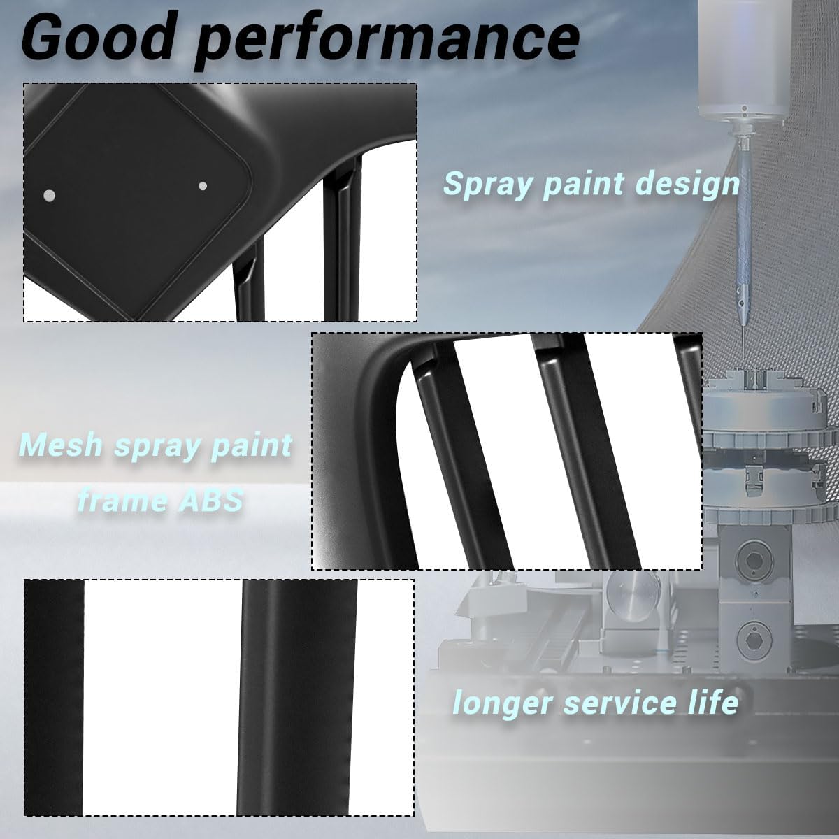 Replace the Spray Painted Black Front Grille Fits 2002-2019 International Durastar 4300