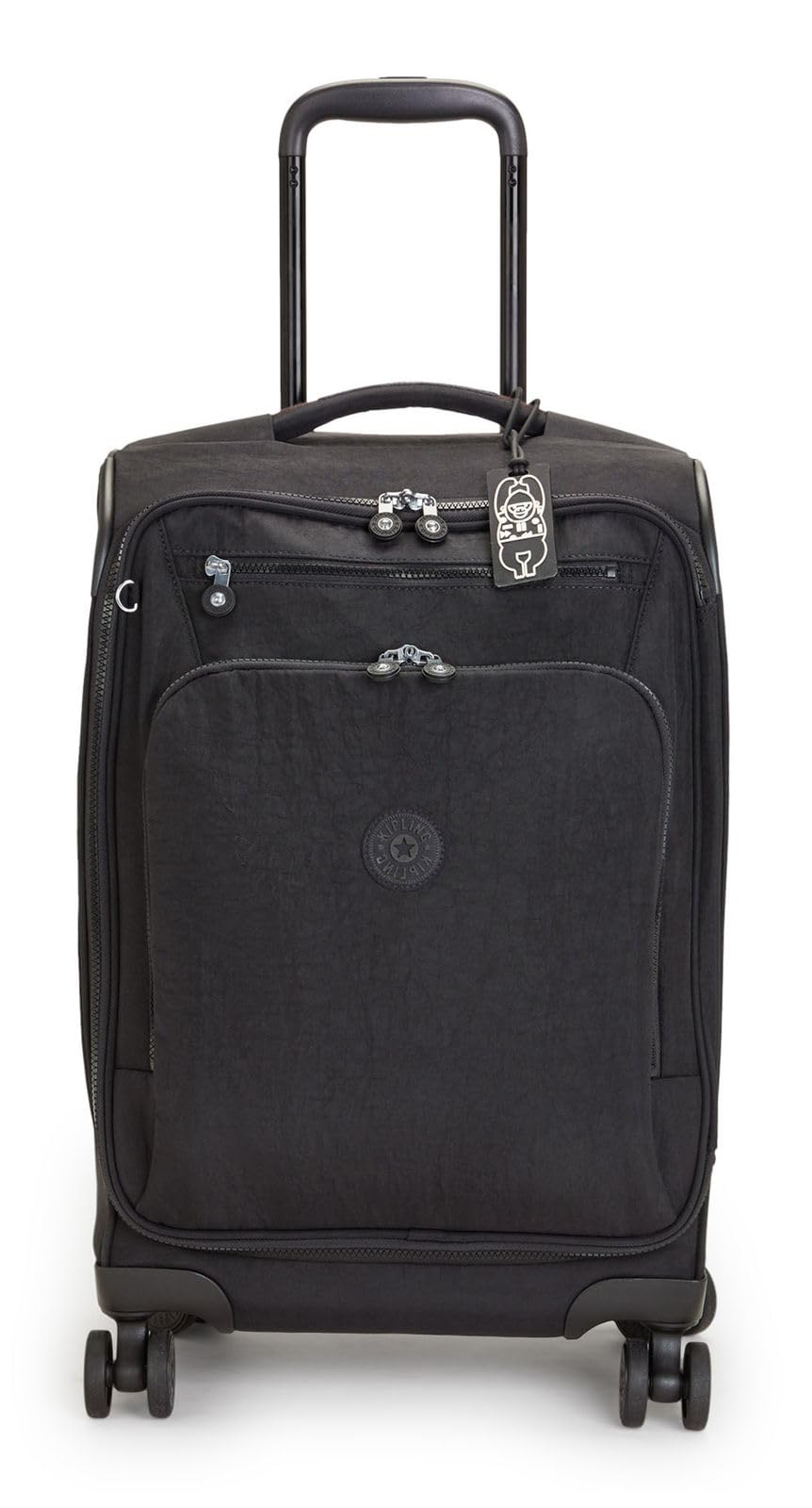 Kipling NEW YOURI SPIN S Kleiner Spinner in Kabinengröße, Carry On, Black Noir (Schwarz)