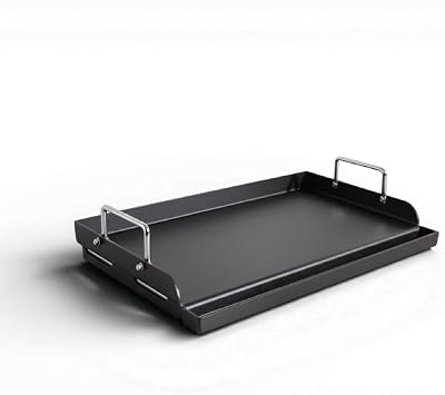 GasOne 17 Inch Pre-Seasoned Non Stick Griddle Multipurpose Propane Griddle Grill for Steaks, Burgers Oil Catcher Flat Top Grill with Reinforced Bars and Air Vents Even Heat Distribution