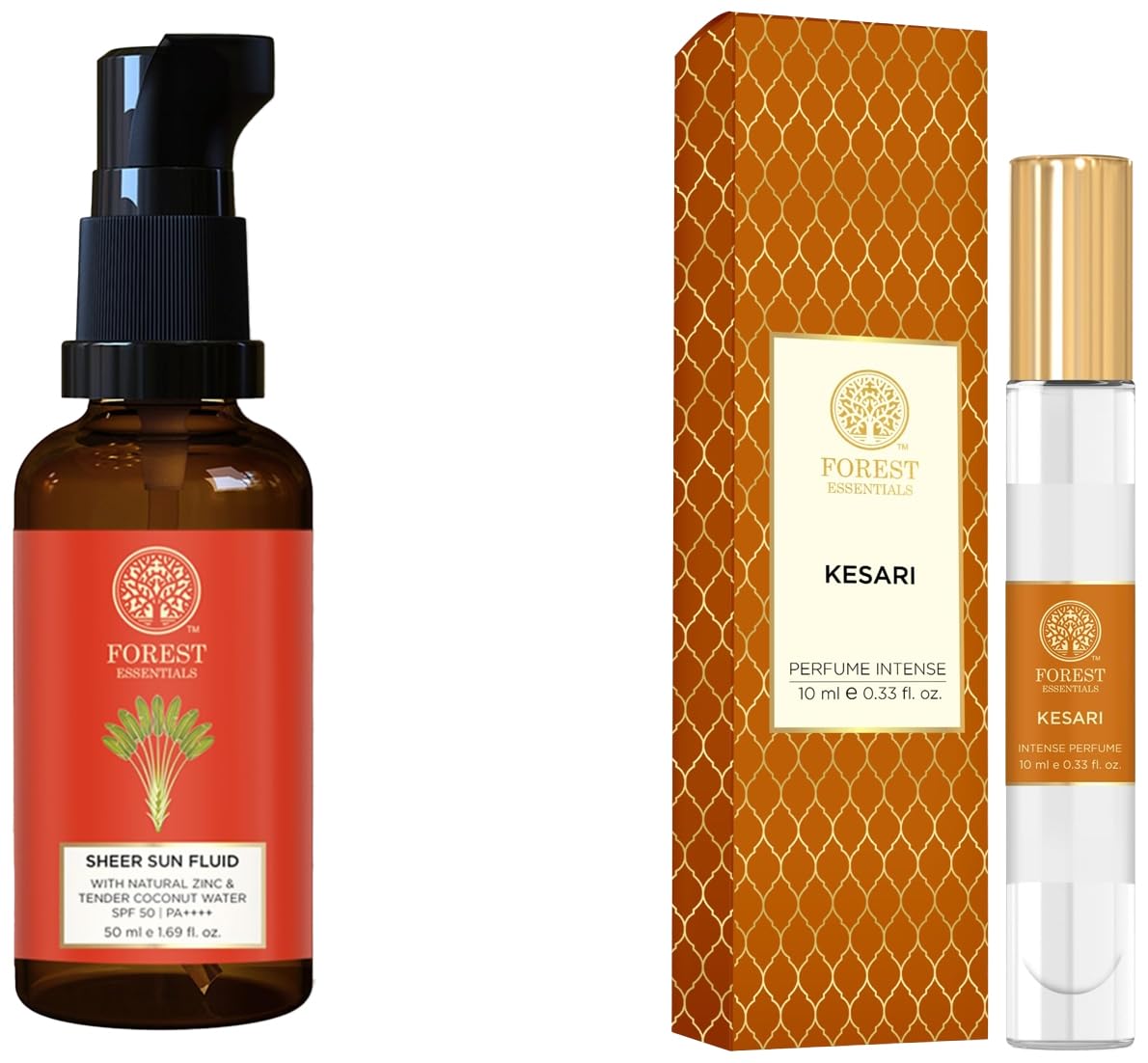 Forest Essentials Intense Perfume Lime Saffron Oudh | Long Lasting Natural Luxury Perfume | Fragran,Forest Essentials Sun Fluid Sunscreen | SPF 50PA ++ | With Natural Zinc & Hyaluronic Acid | No Whit-picture-11