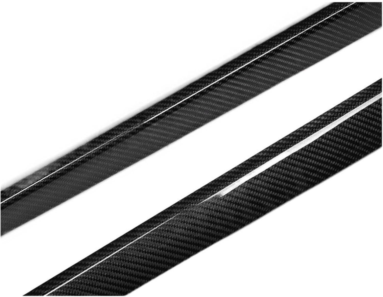Carbon Fiber/ABS Black/FRP Side Skirts Compatible for Jaguar XE Sedan 4-Door 2015-2018 Car Styling Door Extension Lip Aprons (Color : Carbon Fiber)