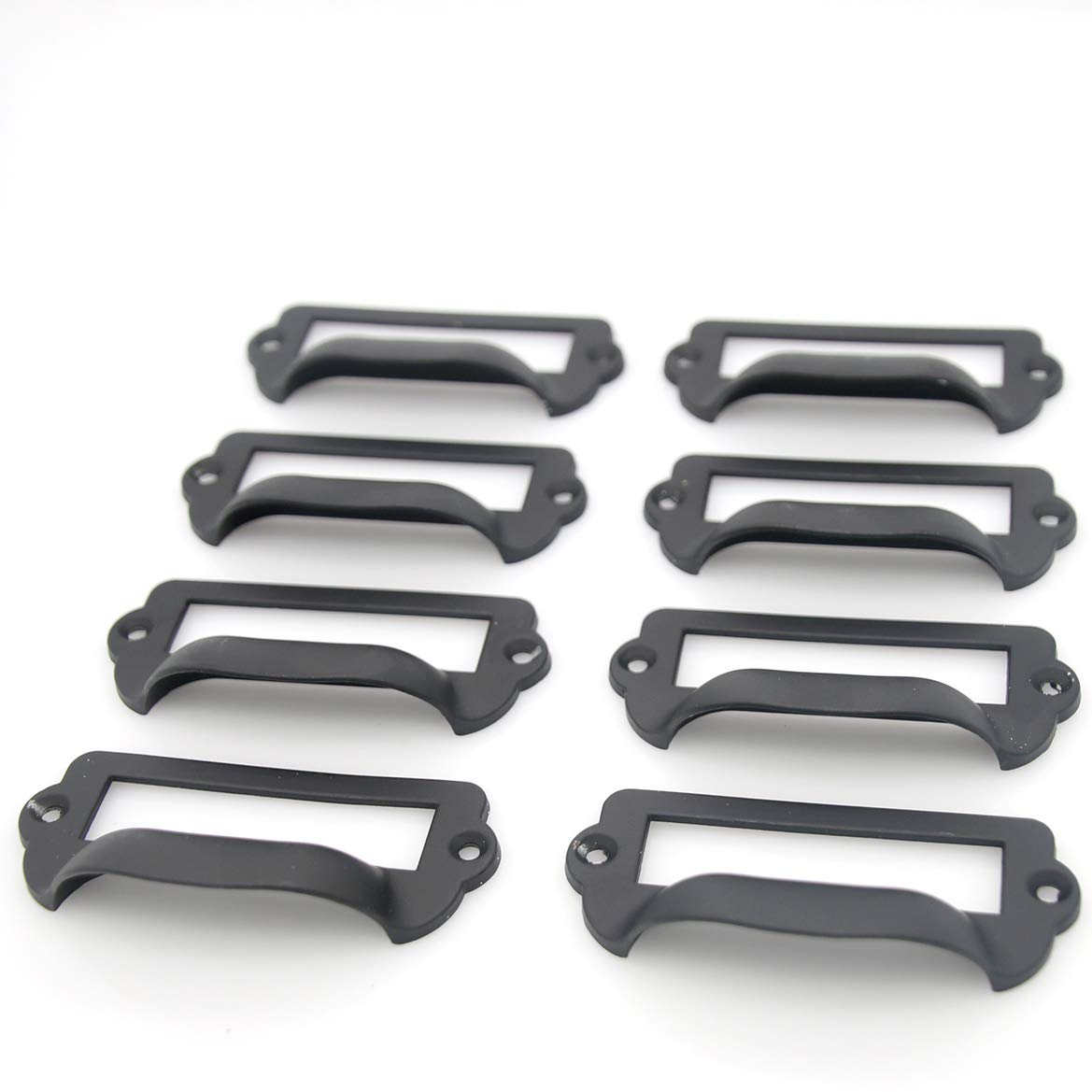 12pcs Antique Brass Metal Label Pull Frame Handle File Name Card Holder For Furniture Cabinet Drawer Case P 1012081 - View #3