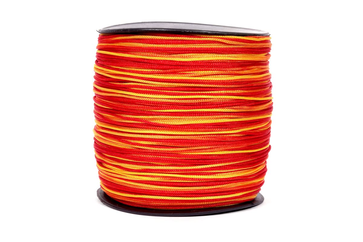 DAMODARAMDAMODARAM 1 MM Thickness Nylon Macrame Thread Cord for Raksha Sutra Kalava, Religious, Rakhi, Pooja, Jewellery Making & Many Other DIY Crafts (Length : 400 MTR, Colour : Moli)