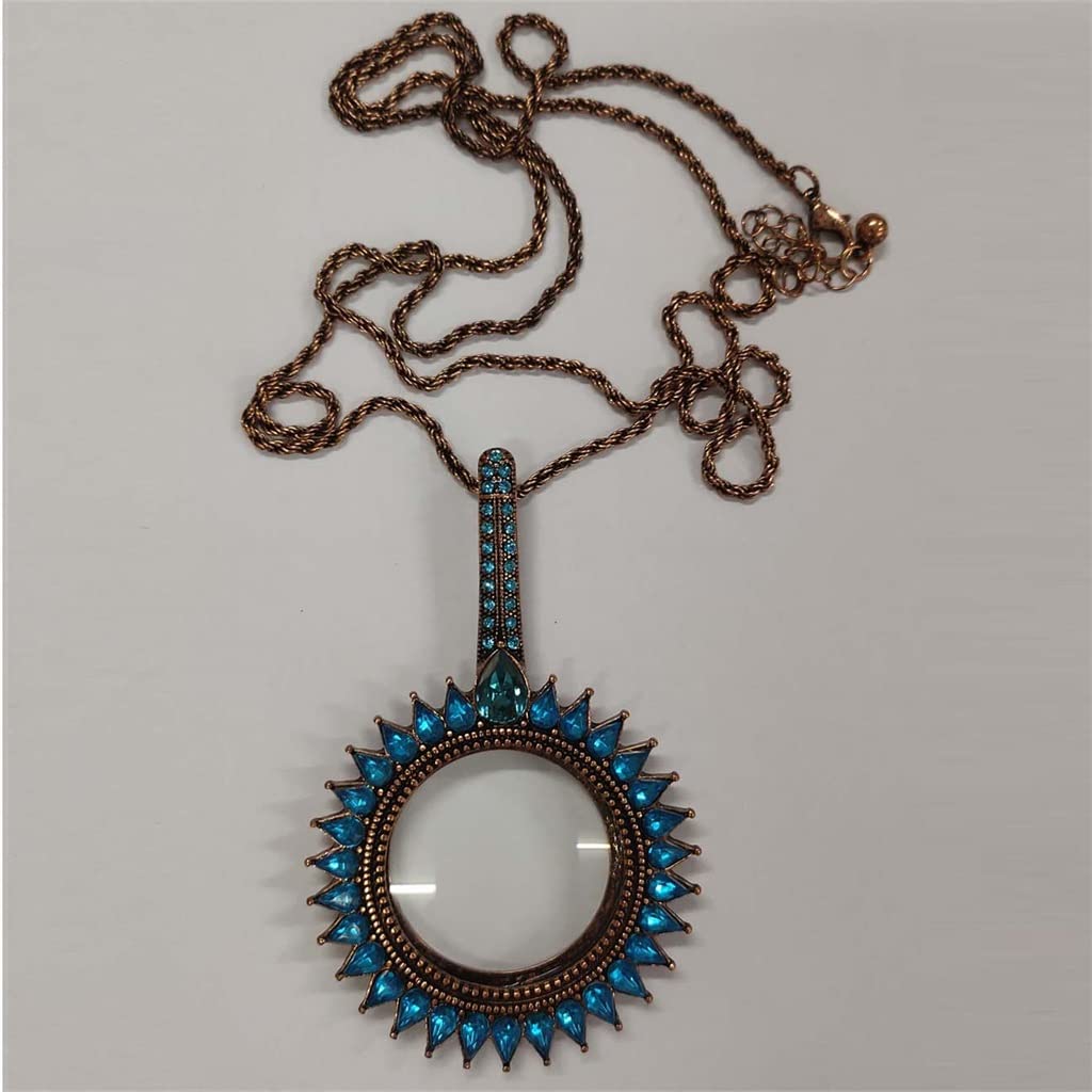 Collier loupe de lecture portable 3X pour ne plus chercher ses lunettes